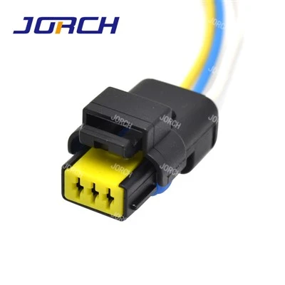 3 ピン女性 Sicma シリーズ防水自動電気端子ワイヤー ハーネス コネクタ FCI 211PC032S0049