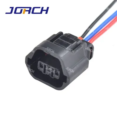 車防水自動 3 ピンコネクタメス 1.2 センサープラグワイヤーハーネスコネクタ Mg641234-5 Tps センサー 7283-8730-30 15 センチメートル 20awg ワイヤー付き